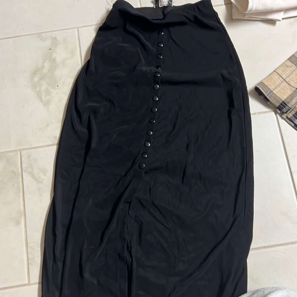 Long black skirt